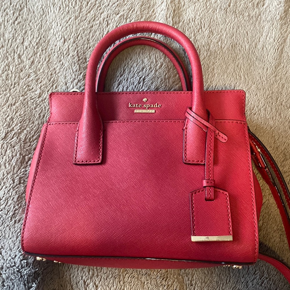 Kate Spade red crossbody purse